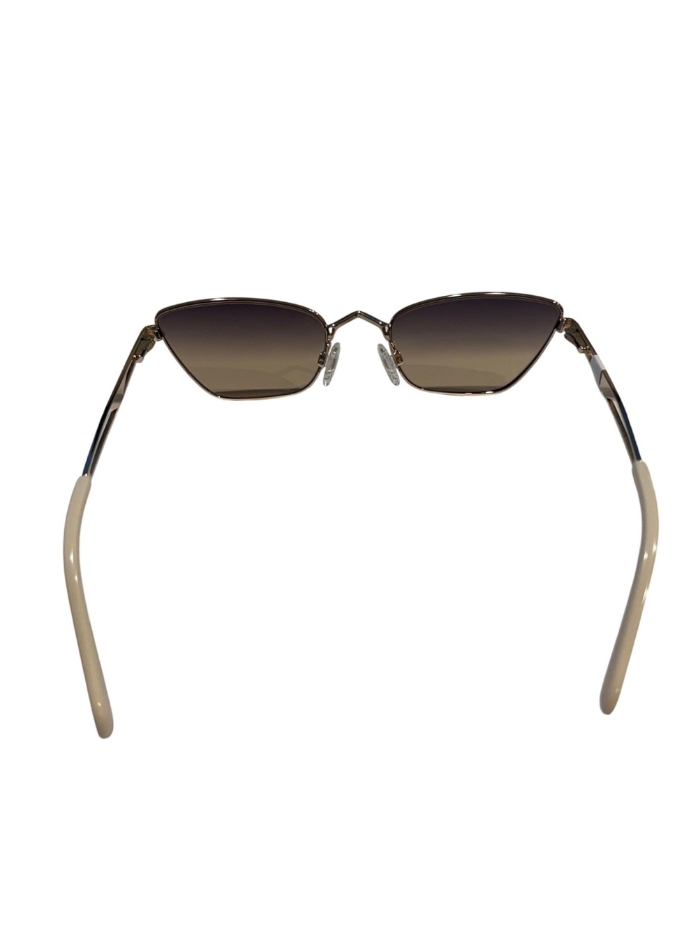 NEW Carolina Lemke CATO Gold Metal Sunglasses Gradient Lenses Hollywood Glam - Picture 6 of 10